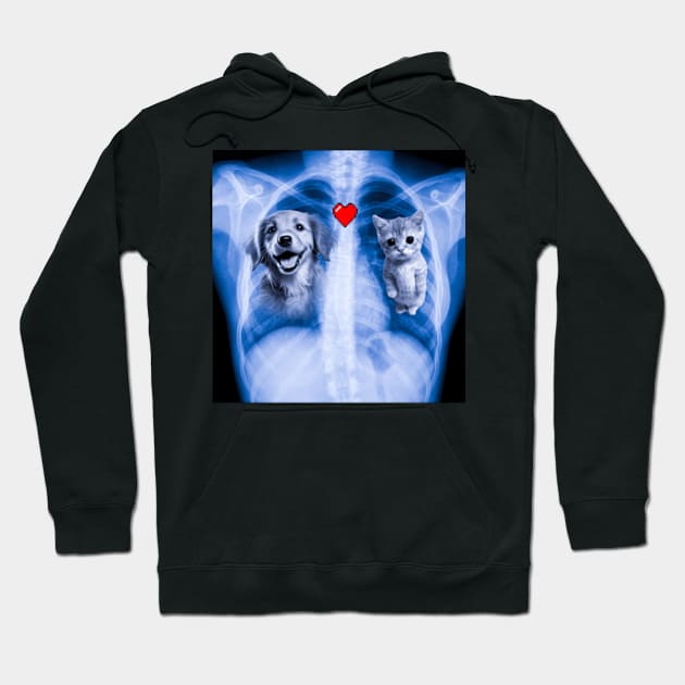 Pet Lovers X-ray Hoodie by The merch town